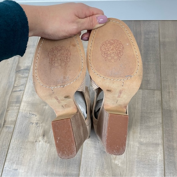 Vince Camuto Leather Heeled Boots Size 10 - Picture 6 of 6